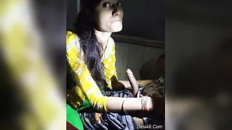 Sexy GF On Her Knees Sucking Dick In Their Bedroom