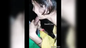 Sexy GF On Her Knees Sucking Dick In Their Bedroom