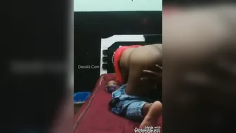 Desi GF Bent Over Taking It Deep From Behind At Home