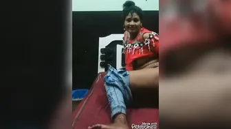 Desi GF Bent Over Taking It Deep From Behind At Home