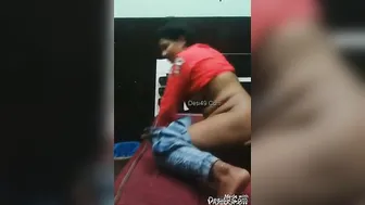 Desi GF Bent Over Taking It Deep From Behind At Home