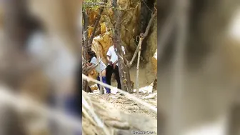 Desi College Couple Having Risky Outdoor Sex Behind Campus