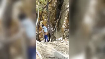 Desi College Couple Having Risky Outdoor Sex Behind Campus