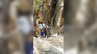 Desi College Couple Having Risky Outdoor Sex Behind Campus