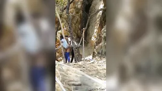 Desi College Couple Having Risky Outdoor Sex Behind Campus