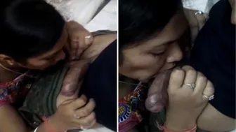 Horny Bhabhi Sucking Brother In Law While Husband Is At Work