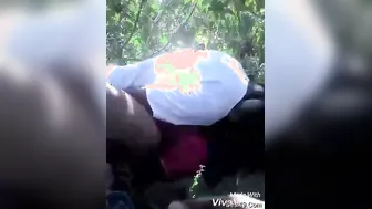 Horny Uncle Drilling His Slut Outdoors In The Countryside