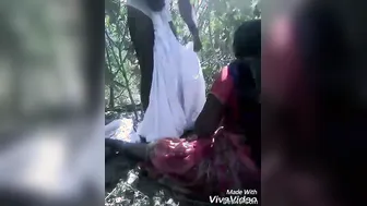 Horny Uncle Drilling His Slut Outdoors In The Countryside