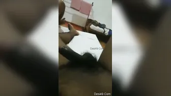 Hot Desi Babe On Her Knees Giving Him The Sloppiest Blowjob Ever