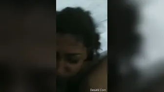 Hot Desi Babe On Her Knees Giving Him The Sloppiest Blowjob Ever