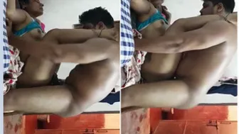 Married Bhabhi Taking Her Devar Hard In Bedroom Moaning Loudly