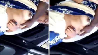 Telugu Wife Getting Fingered While Hubby Drives Through City