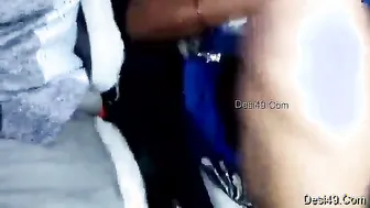 Telugu Wife Getting Fingered While Hubby Drives Through City