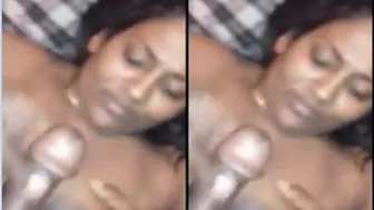 Aunty With Huge Boobs Stroking His Cock Till He Finishes Off