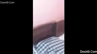 Aunty With Huge Boobs Stroking His Cock Till He Finishes Off