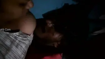 Village Couple Making Out And Sucking Tits Behind Closed Doors