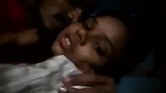 Village Couple Making Out And Sucking Tits Behind Closed Doors