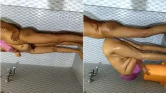 Desi Married Couple Bathing Together And Fucking In Bathroom