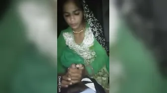 Indian Wife Deepthroating His Dick Early Morning Before Work