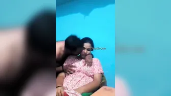 Married Bhabhi Getting Her Big Boobs Sucked By Hungry Husband