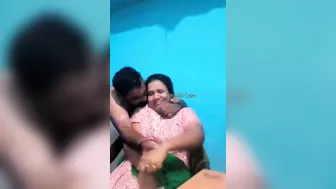 Married Bhabhi Getting Her Big Boobs Sucked By Hungry Husband