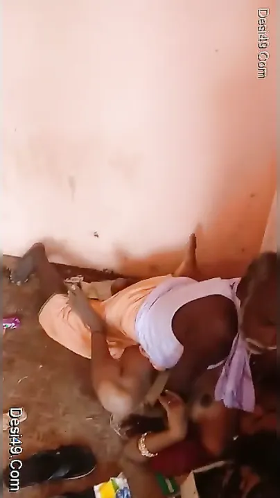 Village Wife Taking It Outside From Her Man Standing Position
