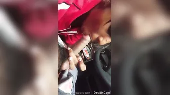 Nri GF Blowing Me In Backseat Parked In The Corner