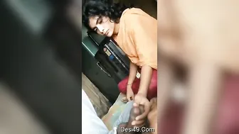 Pretty GF Stroking And Pumping Her Lovers Thick Shaft