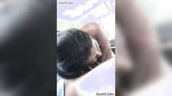Horny Tamil GF Sucking Dick In Backseat Of The Car