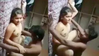 Young Couple Fucking Passionately In Locked Bedroom Today