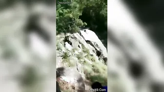 College Couple Getting Caught Fucking Outside Running Away Naked