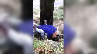 College Couple Getting Caught Fucking Outside Running Away Naked