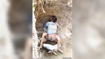 Village Couple Caught Fucking Intensely In Hidden Outdoor Spot