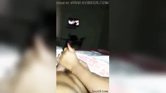 Desi GF Stroking My Cock Until I Explode In Her Hands