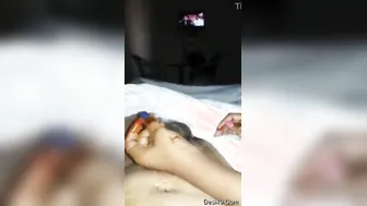 Desi GF Stroking My Cock Until I Explode In Her Hands