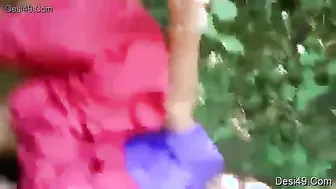 Bhabi Getting Naughty With Lover Outdoors Behind The Village