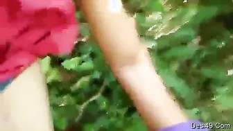 Bhabi Getting Naughty With Lover Outdoors Behind The Village