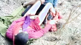 Village Lovers Meeting Secretly Outdoors For Hot Jungle Fucking