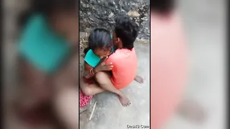 Young Guy Banging Horny Randi Outdoors In Secluded Village Spot