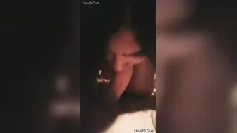 Indian GF Swallowing White Cock Deep In Her Throat