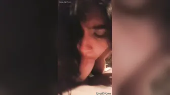 Indian GF Swallowing White Cock Deep In Her Throat