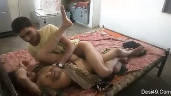 Naughty Bhabi Enjoying Wild Session With Neighbor Behind Doors