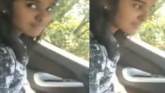 College Babe Sucking Boyfriend Dick In Car After Class
