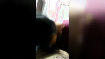 Beautiful Aunty On Her Knees Giving Me Sloppy Head At Her Place