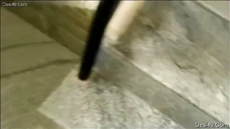 Wife Sucking My Friend's Cock On The Apartment Stairs So Risky