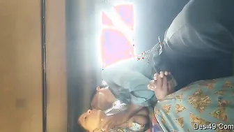 Rajasthani Couple Playing With Her Tits And Stroking Him