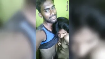 Standing Fuck With My GF Against The Wall Late Night