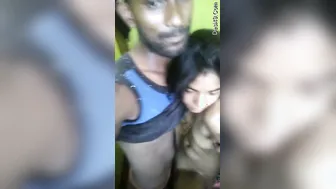 Standing Fuck With My GF Against The Wall Late Night