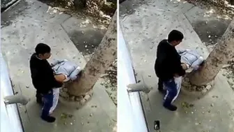 College Babe Getting Pounded Outdoors Behind Campus Buildings