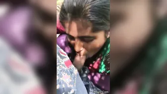 Village GF Sucking Cock Behind The Fields After Dark